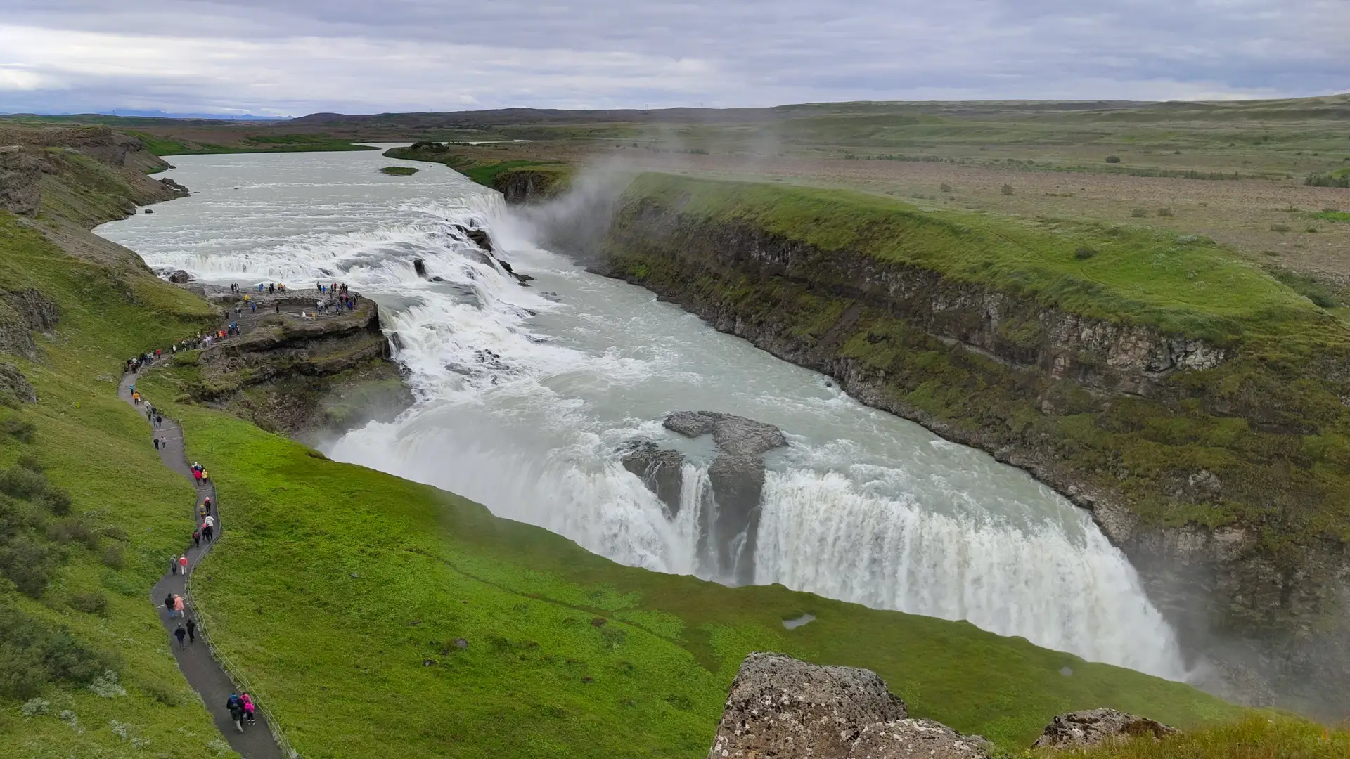 Iceland Double Waterfall
