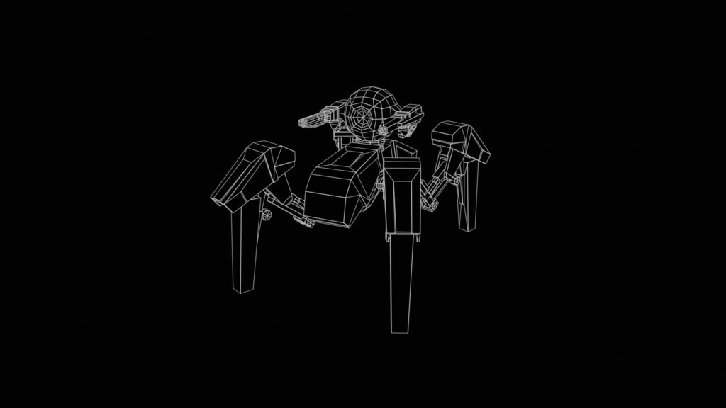 spiderbot wireframe